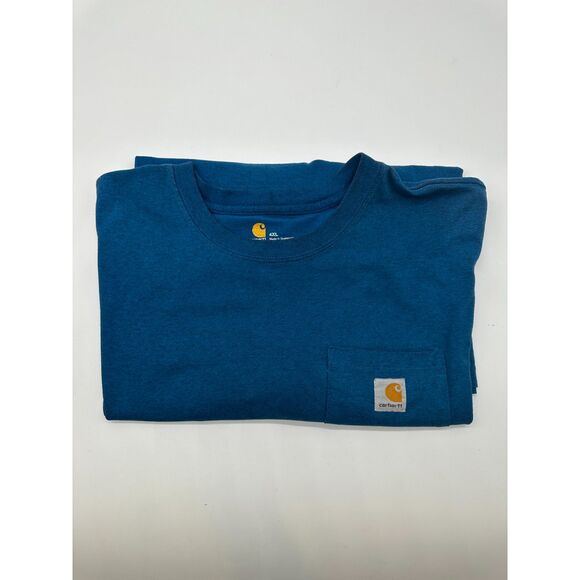 Carhartt Men’s Original Fit Heavyweight Short-Sleeve Pocket T-Shirt 4XL Cotton - Picture 2 of 7